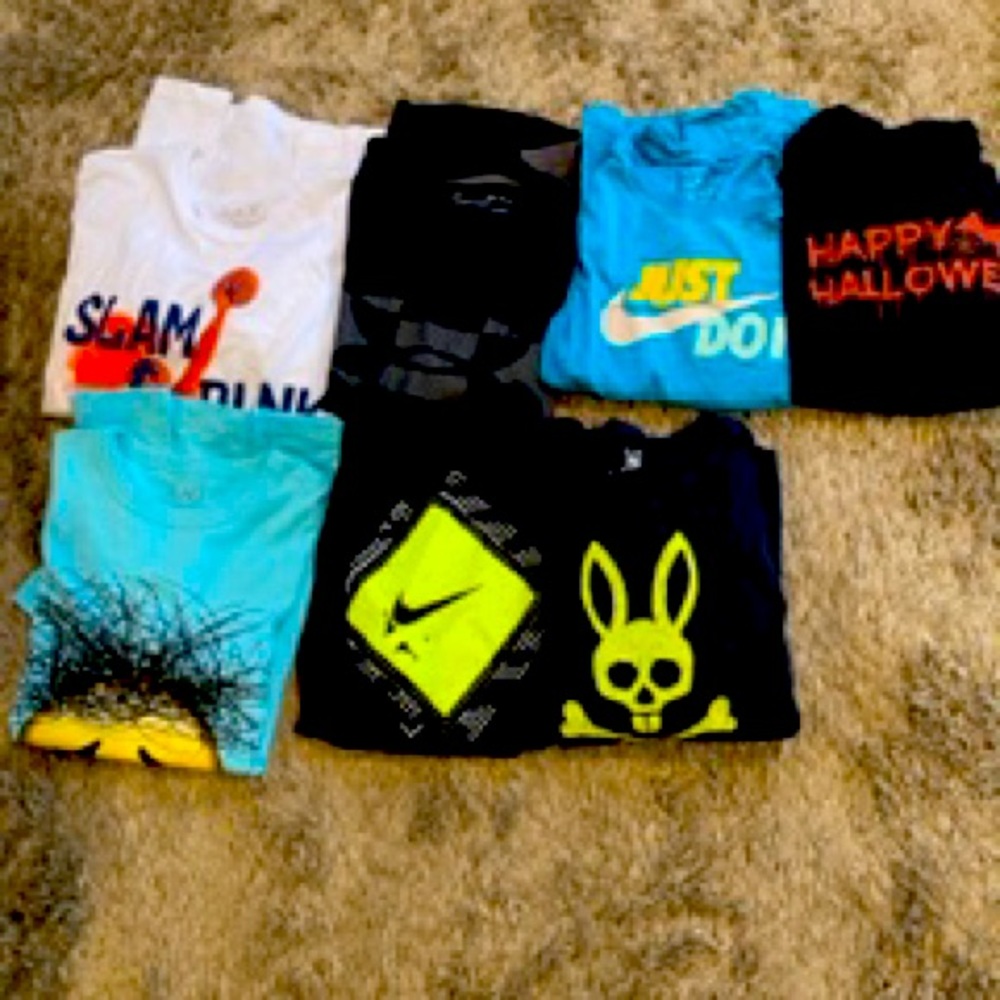T shirts.  Nike.  Physcho bunny and more. Size small